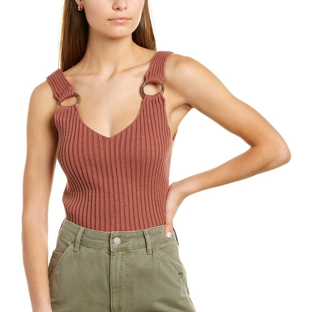 Club Monaco Ribbed Ring Tank